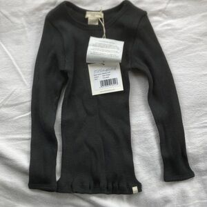 Dark green Long Sleeve Kids merino undershirt